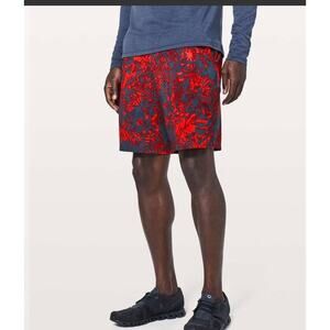 Lululemon Pace Breaker Short 9" Canopy Hot Heat Mach Blue